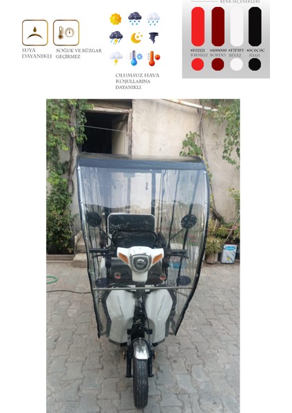 Kuba Rks Xıgma 3 Tekerli Motor Brandası -Siyah