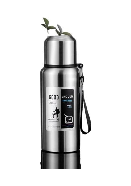 Büyük Kapasiteli Vakum Tüm Çelik 316 Paslanmaz Çelik Su Yalıtım Kabı Açık Seyahat Termos 600ML/800ML/1000ML/1500ML/2000ML (Yurt Dışından)