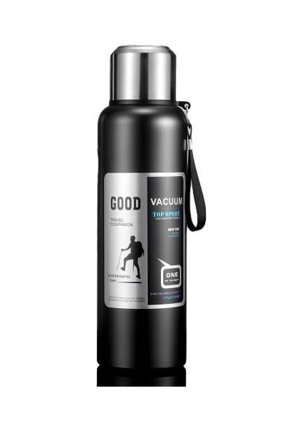 Büyük Kapasiteli Vakum Tüm Çelik 316 Paslanmaz Çelik Su Yalıtım Kabı Açık Seyahat Termos 600ML/800ML/1000ML/1500ML/2000ML (Yurt Dışından)