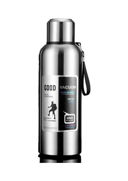 Büyük Kapasiteli Vakum Tüm Çelik 316 Paslanmaz Çelik Su Yalıtım Kabı Açık Seyahat Termos 600ML/800ML/1000ML/1500ML/2000ML (Yurt Dışından)
