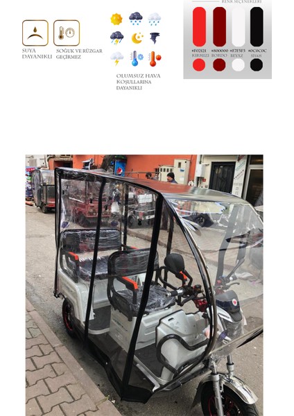 Falcon Family 8000 - Üç Tekerli Motor Brandası - Siyah modelleri