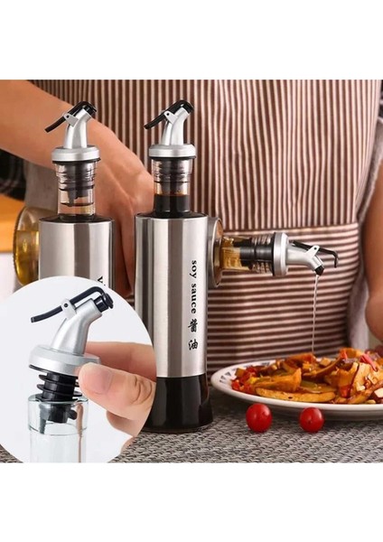 Tekno Trust Şişe Başlığı Servis Yağdanlık Aparatı | Yağdanlık Şişe Ucu Servis Aparatı Sosluk Aparatı 1 Adet