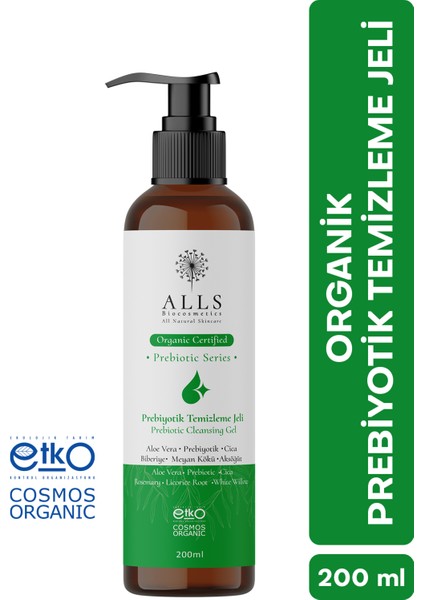 Organik Prebiyotik Temizleme Jeli 200 ml