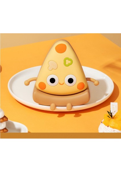 Pizza Silikon Küçük Lamba / Ortam Işığı / Yatak Odası Başucu Lambası, USB Arayüzü Şarj Edilebilir Refakatçi Uyku Işığı Tutam Sensörü Işığı (Yurt Dışından) modelleri