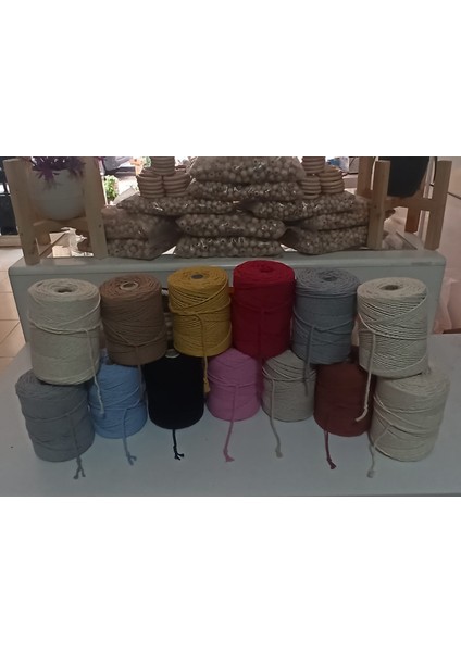 1 kg 3 mm 3 Büküm Siyah Renk Makrome Hobi Ipi 1000 gr fiyatları