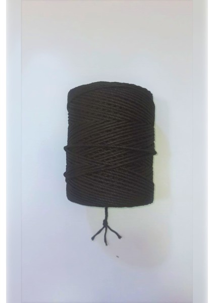 1 kg 3 mm 3 Büküm Siyah Renk Makrome Hobi Ipi 1000 gr