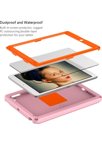 iPad AIR(2013)/AIR 2/9.7-INÇ(2017)/(2018)EVA Darbeye Dayanıklı Kılıf, Omuz Askılı/su Geçirmez Ekran Koruyucu, Çizilmez Kapak Taşınabilir Tablet Kılıfı- (Yurt Dışından) fırsatları