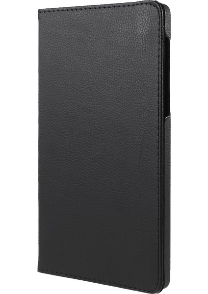 360° Dönebn Stand Tasarımı Litchi Doku Deri Tablet Kılıfı Samsung Galaxy A7 Lite 8.7 Inç T220/T225- (Yurt Dışından)
