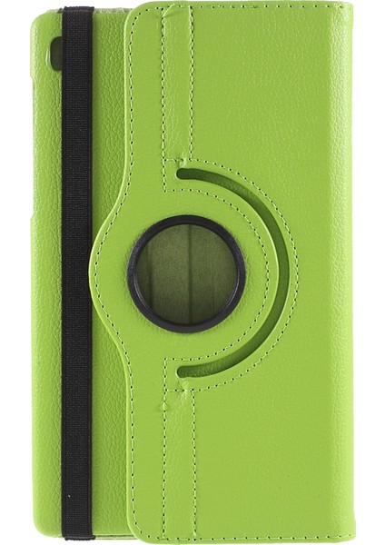 360° Dönebn Stand Tasarımı Litchi Doku Deri Tablet Kılıfı Samsung Galaxy A7 Lite 8.7 Inç T220/T225- (Yurt Dışından)