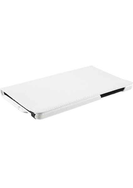 360° Dönebn Stand Tasarımı Litchi Doku Deri Tablet Kılıfı Samsung Galaxy A7 Lite 8.7 Inç T220/T225- (Yurt Dışından)