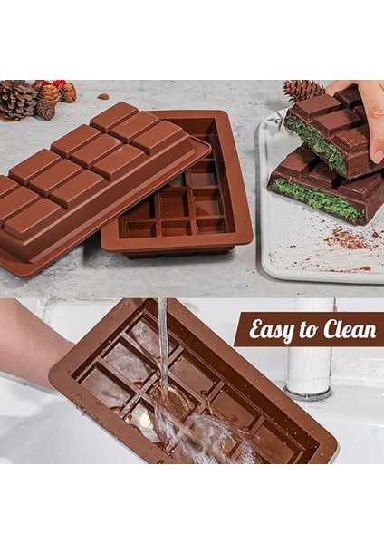 Silikon Kalıp Dubai Çikolata Bar ve Kek Büyük Boy Derin Tablet Dubai Çikolatası Kalıbı indirimleri