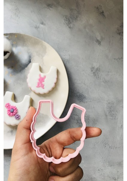 Pembe Bebek Önlüğü ve Hamur Şekillendirici Seti, Plastik Kalıp, Eğlenceli ve Kullanışlı modelleri