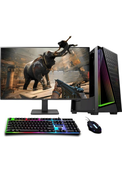 Gmx1141 İ7 8.Nesil 16Gb Ddr4 512Gb M2 Nvme 4Gb Gtx1650 "23.8 Oyun Bilgisayarı