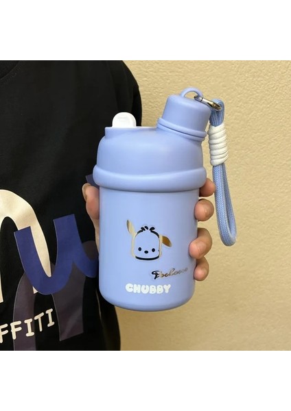 316 Paslanmaz Çelik Termos Bardak Açık Yüksek Görünümlü Erkek ve Kız Öğrenciler Araba Su Bardağı Kupası Termos Bardak (Yurt Dışından)