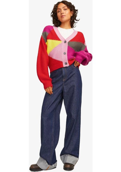 Jxlottie Kadın Çok Renkli Hırka 12261555-FIERYRED fiyatları