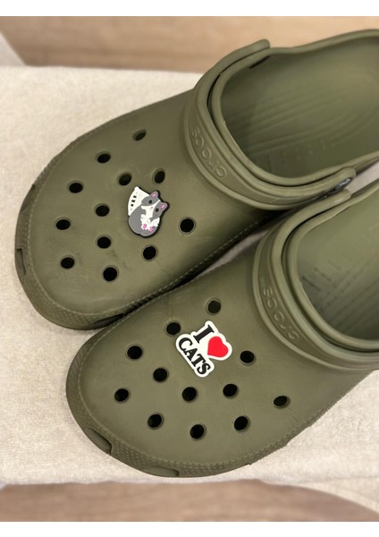 Terlik Süsü Jibbitz Kedi Severlere Özel 8 (2 Adet) modelleri