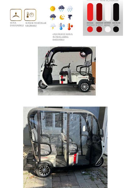 Altemur 3000 Üç Tekerli Motor Brandası - Siyah