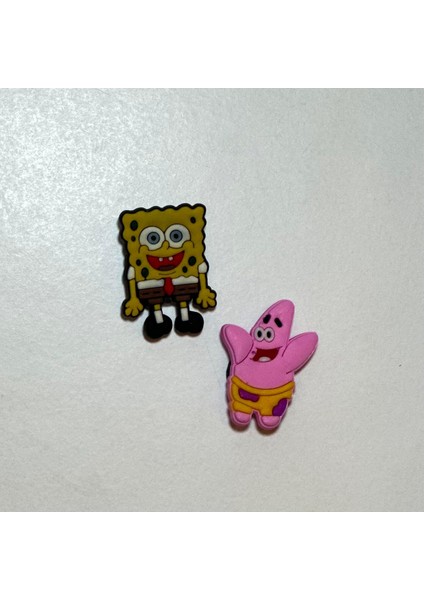 Terlik Süsü Jibbitz Sungerbob ve Patrick (2 Adet) indirimleri