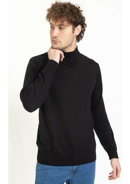 Vs Erkek Yarım Balıkçı Kazak 22 18 Trk 23K Siyah modelleri