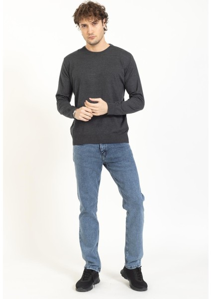 Vs Erkek Bisiklet Yaka Kazak 22 17 Trk 23K Gri