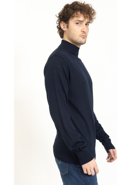 Vs Erkek Yarım Balıkçı Düz Kazak 22 7 Trk 23K Lacivert indirimleri