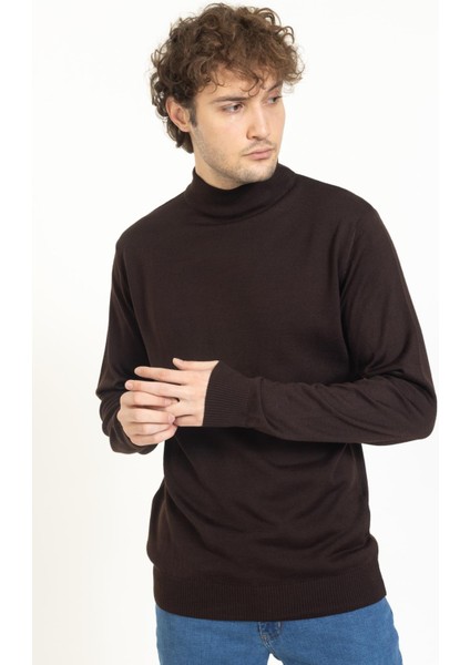 Vs Erkek Yarım Balıkçı Düz Kazak 22 7 Trk 23K Kahve indirimleri