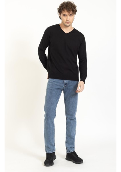 Vs Erkek V Yaka Kazak 22 16 Trk 23K Siyah fiyatları