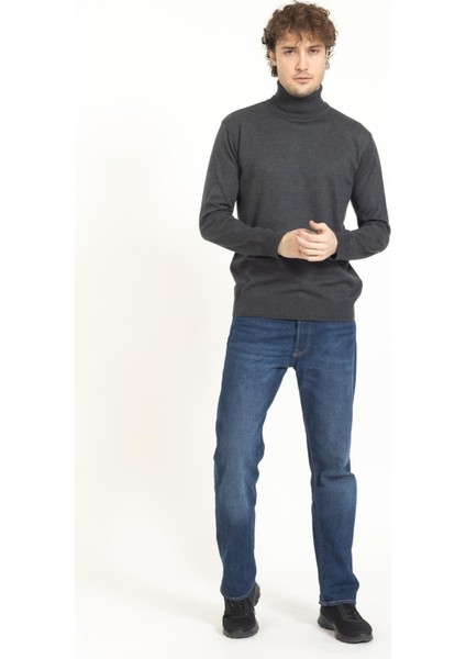 Vs Erkek Tam Balıkçı Kazak 22 19 Trk 23K Gri