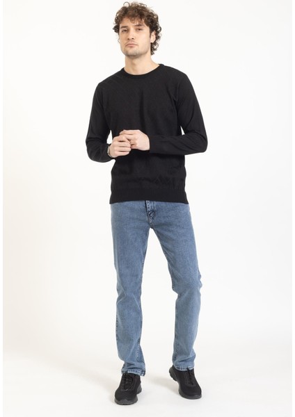 Vs Erkek Bisiklet Yaka Desenli Kazak 22 8 Trk 23K Siyah fiyatları