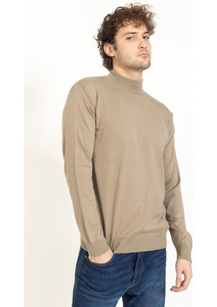 Vs Erkek Yarım Balıkçı Kazak 22 18 Trk 23K Bej fırsatları