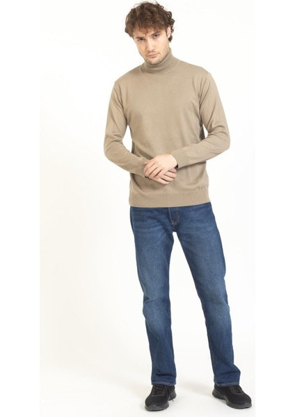 Vs Erkek Tam Balıkçı Kazak 22 19 Trk 23K Bej