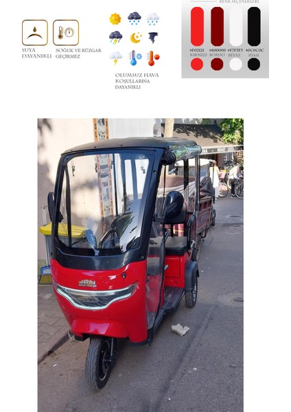 Jpn Anton Maact 3 Tekerli Motor Brandası - Siyah modelleri