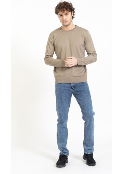 Vs Erkek Bisiklet Yaka Kazak 22 17 Trk 23K Bej