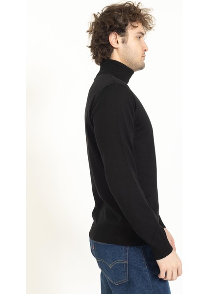 Vs Erkek Tam Balıkçı Kazak 22 19 Trk 23K Siyah fırsatları