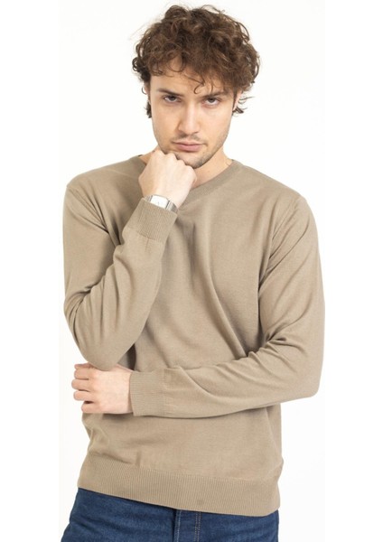 Vs Erkek V Yaka Kazak 22 16 Trk 23K Bej fırsatları