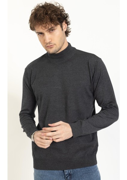 Vs Erkek Yarım Balıkçı Kazak 22 18 Trk 23K Gri modelleri