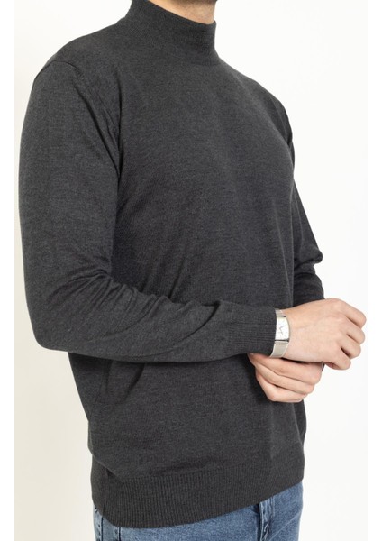 Vs Erkek Yarım Balıkçı Kazak 22 18 Trk 23K Gri indirimleri