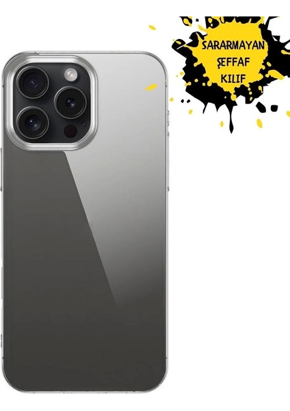 iPhone 16 Pro Max Kılıf Redclick Sararmayan Şeffaf Vonn Kapak