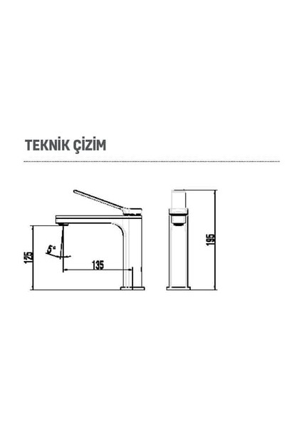 RT1500 Ritmo Krom Lavabo Bataryası