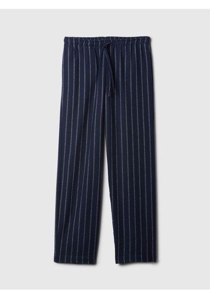 Kadın Lacivert Supersoft Desenli Flannel Pijama Altı