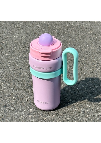 900 ml Big Mac 316 Paslanmaz Çelik Silikon Pipetli Bardak Taşınabilir Çocuk Tanrıça Su Bardağı Paslanmaz Çelik Bardak (Yurt Dışından)