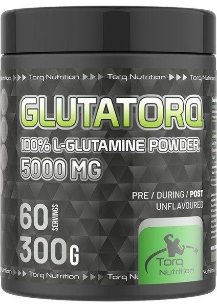 Glutatorq %100 L Glutamine Powder 300 Gr 60 Servis