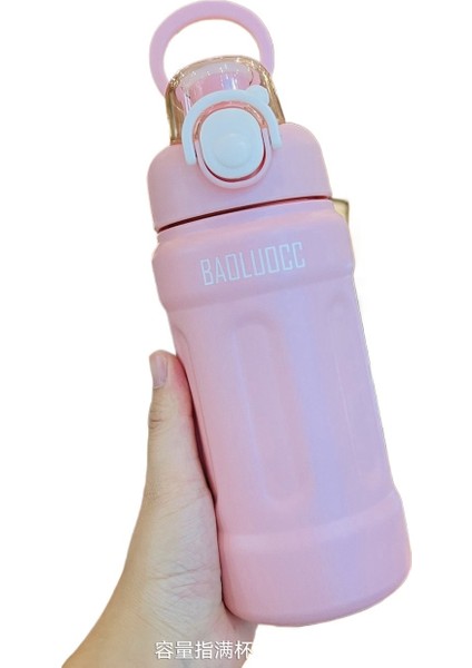 Erkekler ve Kızlar Için Paslanmaz Çelik Büyük Kapasiteli Vakum Yalıtımlı Bardak Taşınabilir Yüksek Görünümlü Açık Hava Sporları Pipetli Bardak (Yurt Dışından)