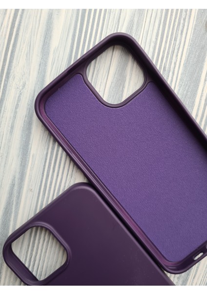 Apple iPhone 14 (6.1) Uyumlu Lansman Içi Kadife Silikon Kılıf