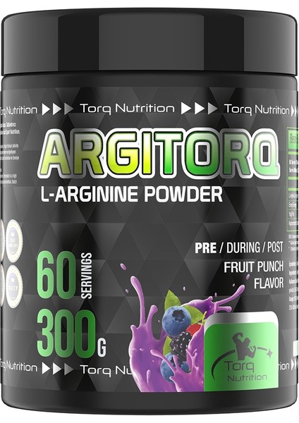 Argitorq L-Arginine Powder 300 Gr. Fruit Punch