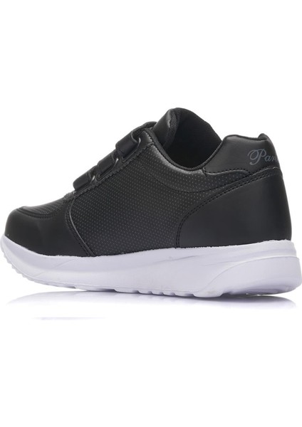 918-24 Deri Cırtlı Anatomik Kadın Sneaker Siyah Beyaz modelleri