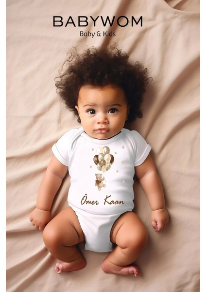 Isme Özel Baskılı Bebek Zıbını