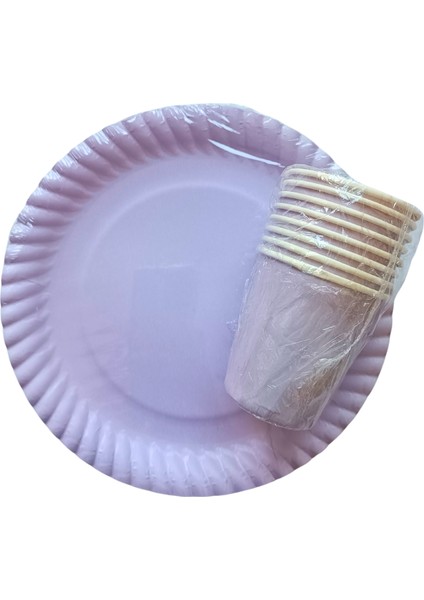 Lila Renk Doğum Günü 16 Adet Karton Tabak + 16 Adet Karton Bardak Seti fiyatları