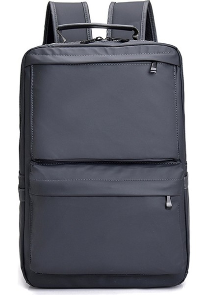 Erkekler Sırt Çantası Seyahat Sırt Çantaları 17 Inç Dizüstü Bilgisayar 15.6 Sırt Çantası Dizüstü Büyük Kapasiteli Sırt Çantası Su Geçirmez Sırt Çantası Gri (Yurt Dışından)