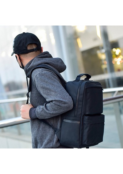 Erkekler Sırt Çantası Seyahat Sırt Çantaları 17 Inç Dizüstü Bilgisayar 15.6 Sırt Çantası Dizüstü Büyük Kapasiteli Sırt Çantası Su Geçirmez Sırt Çantası Gri (Yurt Dışından) indirimleri
